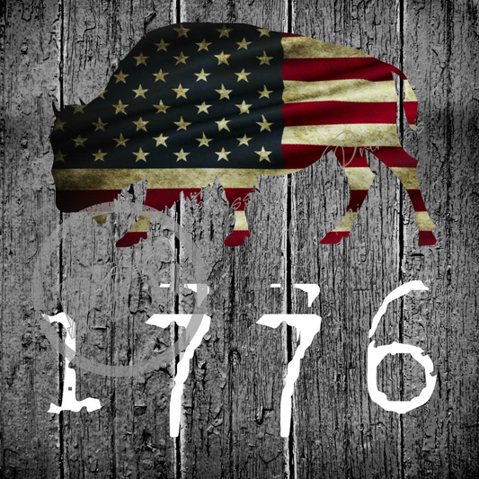 1776 Buffalo PNG Download