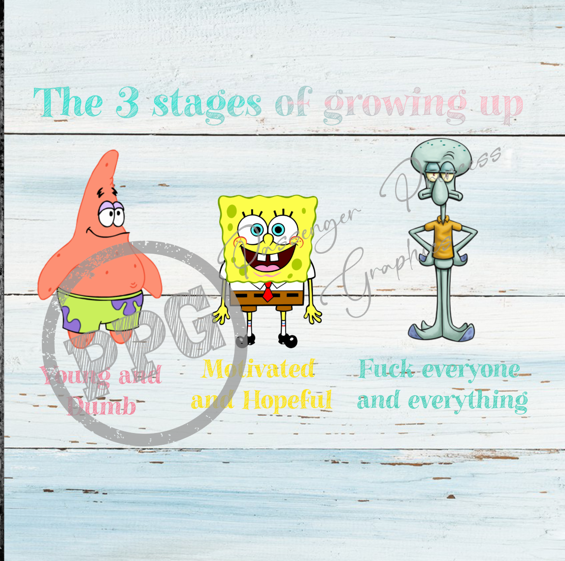 The Three Stages Of Growing Up PNG Download