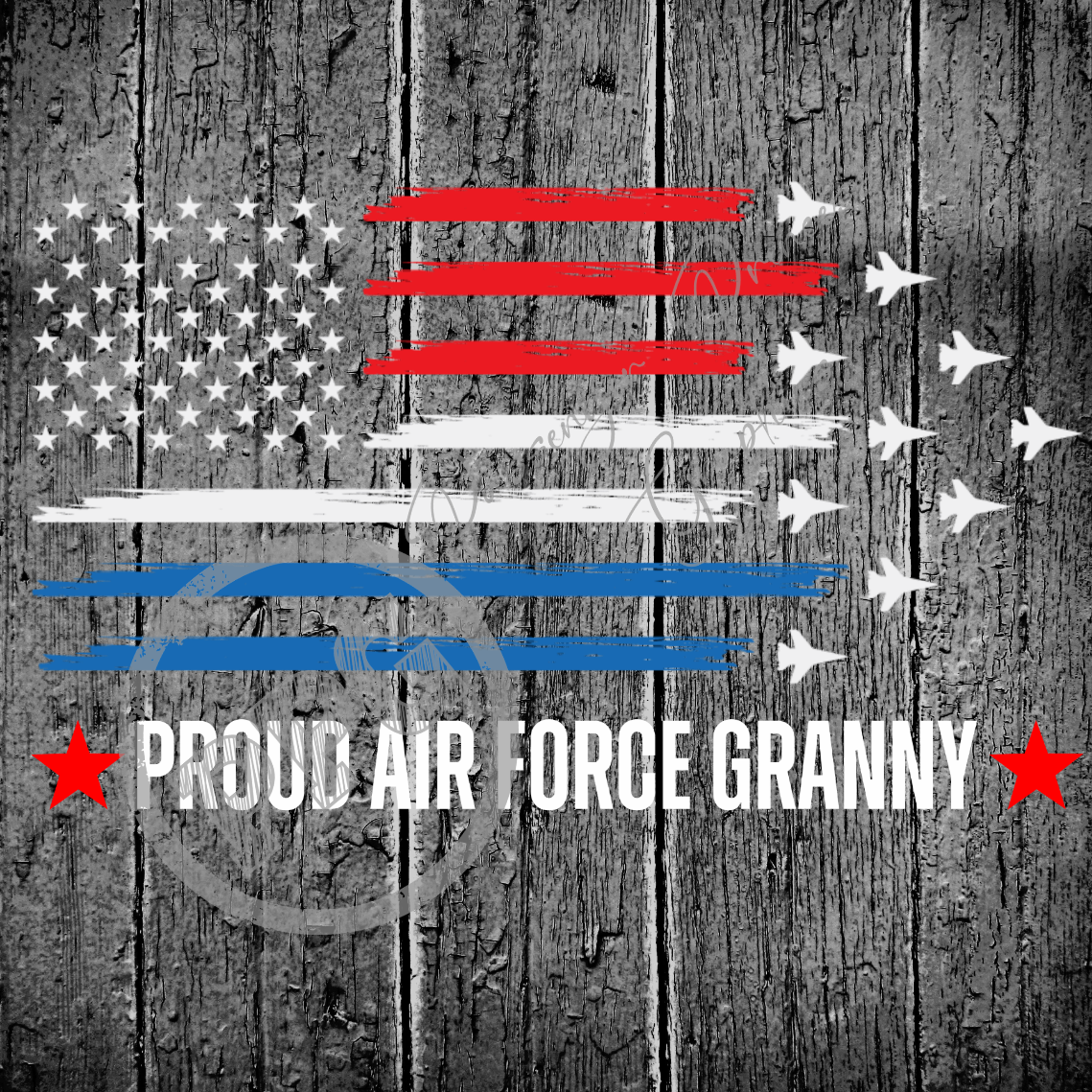 Proud Air Force Granny PNG Download