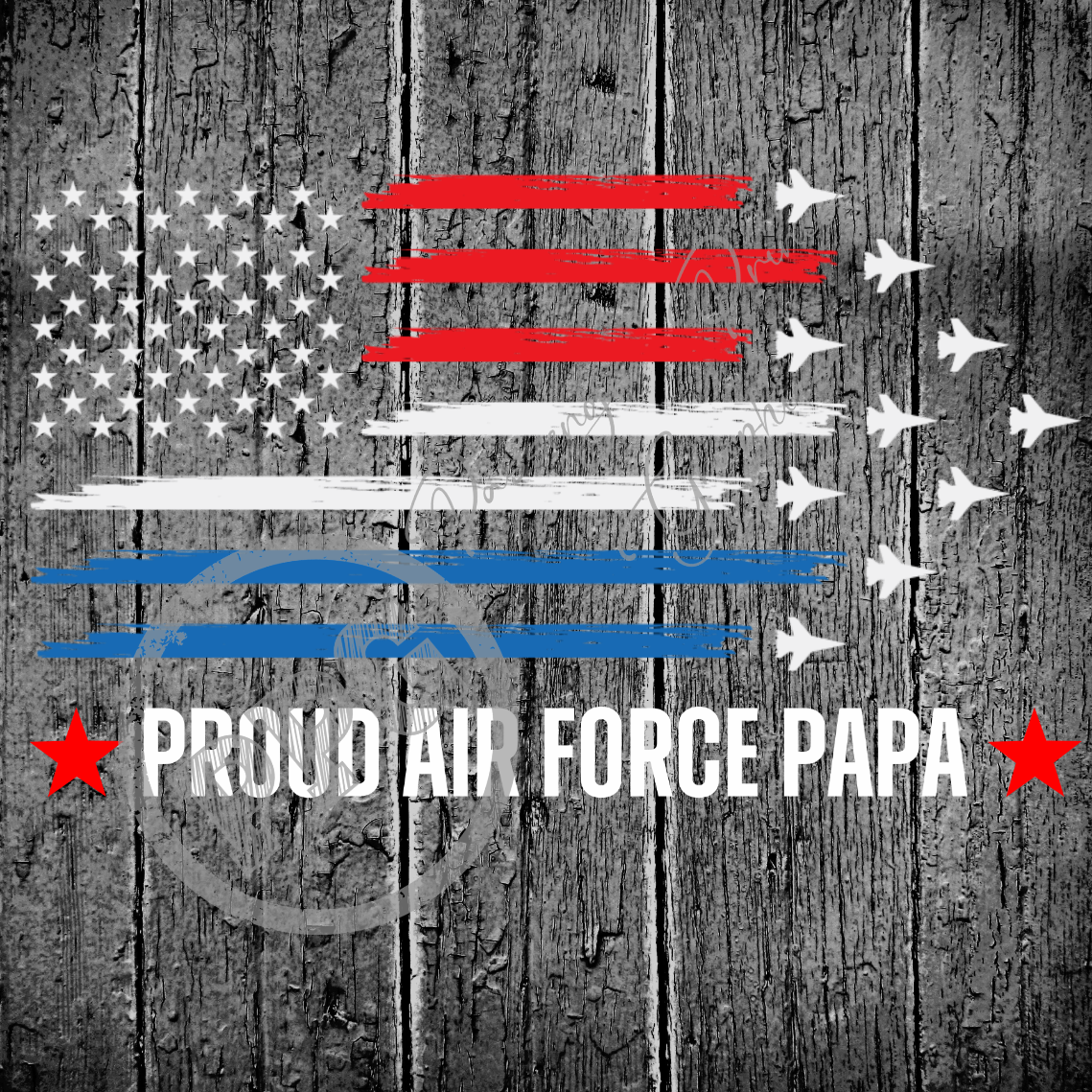 Proud Air Force Papa PNG Download