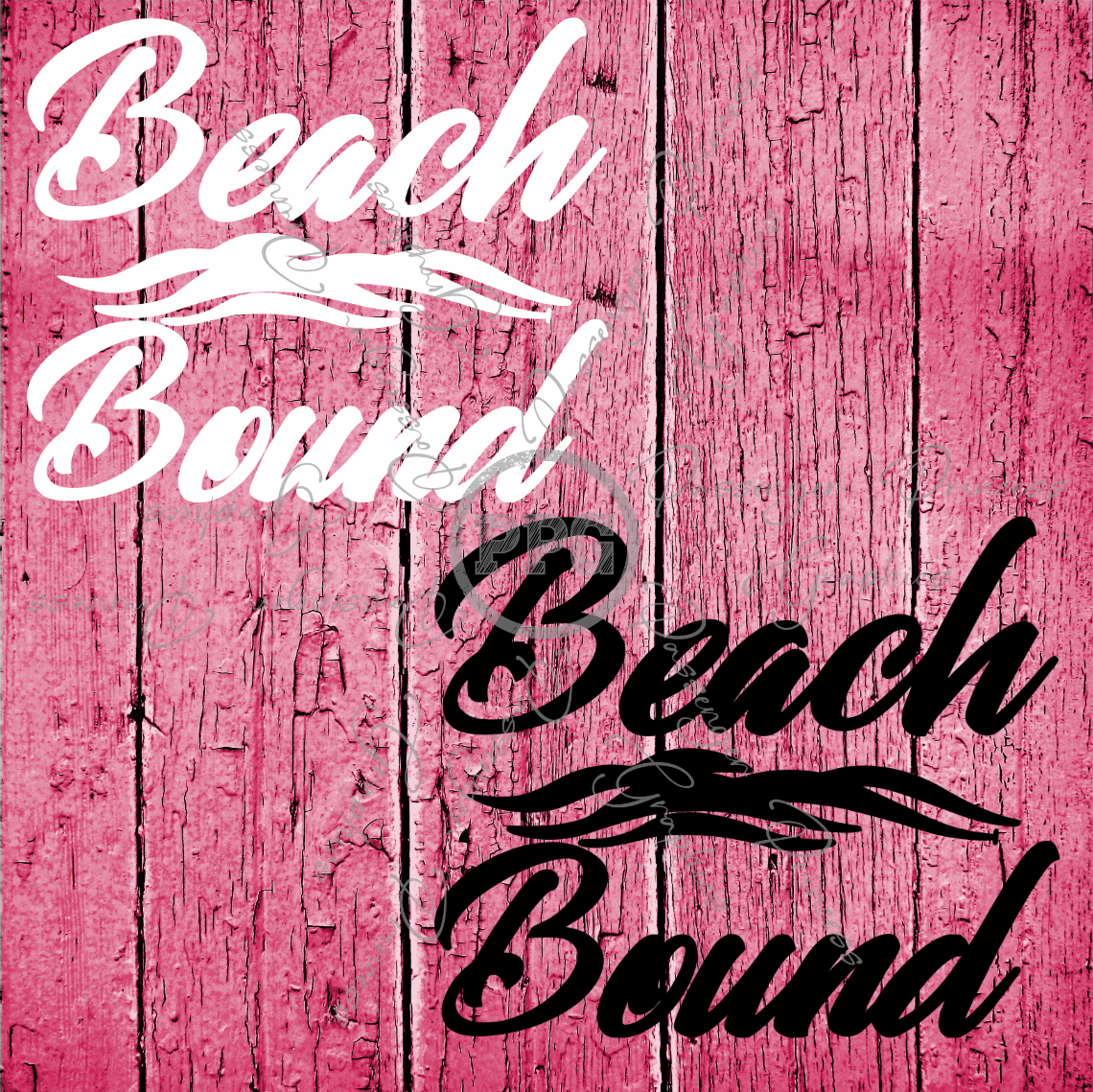 Beach Bound ( Black & White Files ) PNG Download