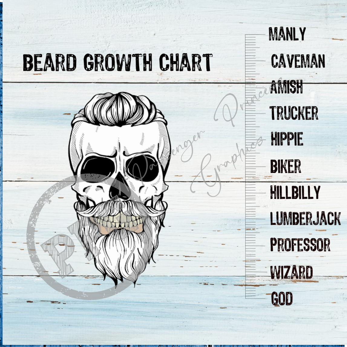 Beard Growth Chart PNG Download