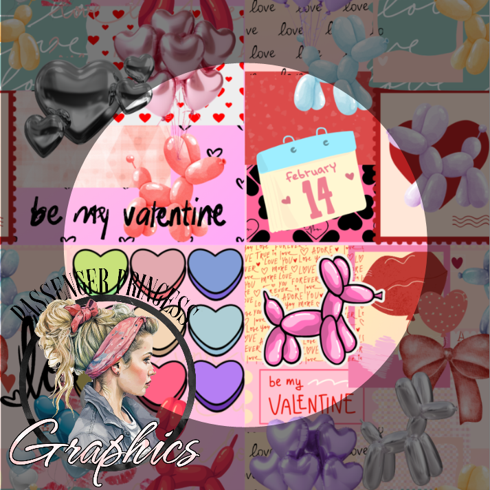 Be My Valentine Seamless PNG Download