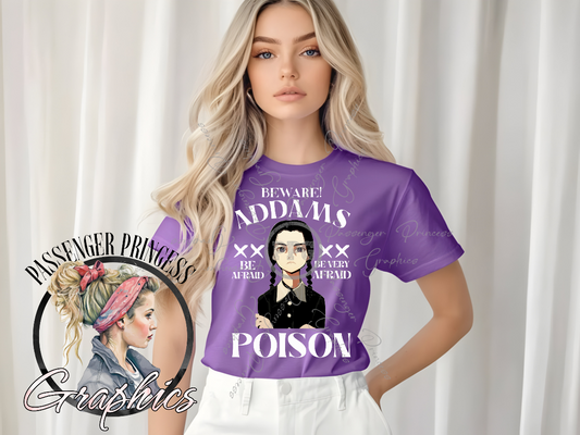 Beware Addams Poison ( Black & White Files ) PNG Download