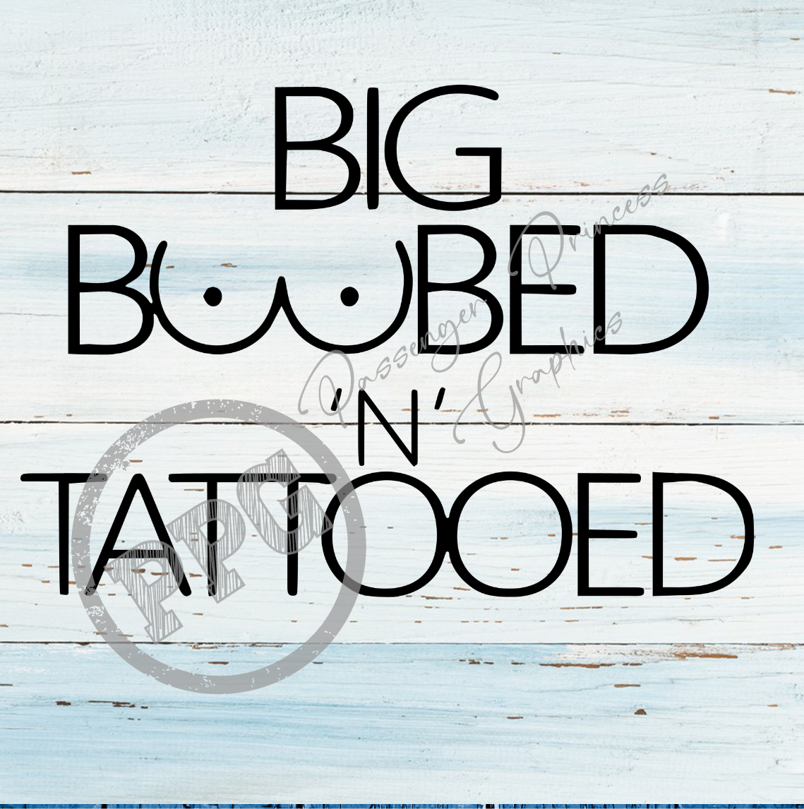 Big Boobed 'N' Tattooed PNG Download