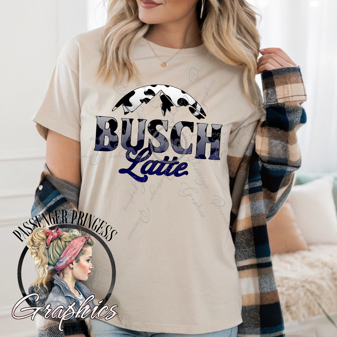 Busch Latte Cow PNG File