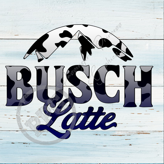 Busch Latte Cow PNG File