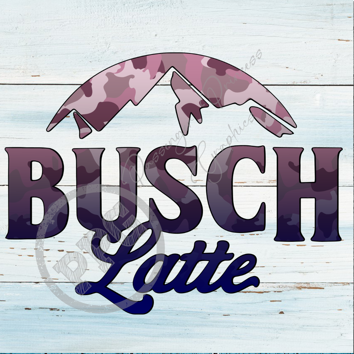 Busch Latte Pink Camo PNG File