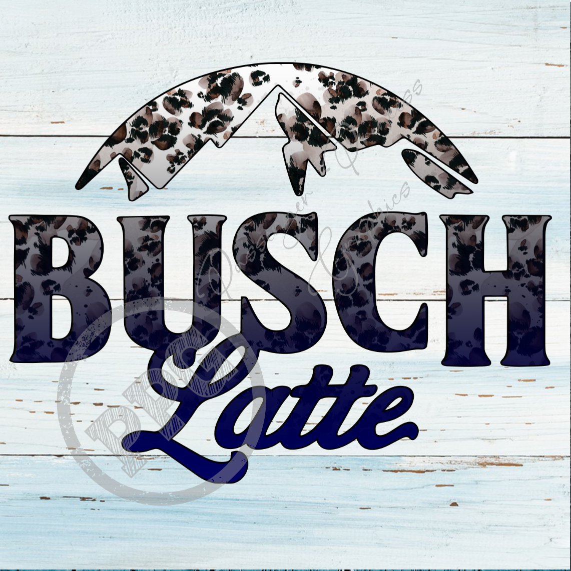 Busch Latte Snow Leopard PNG File