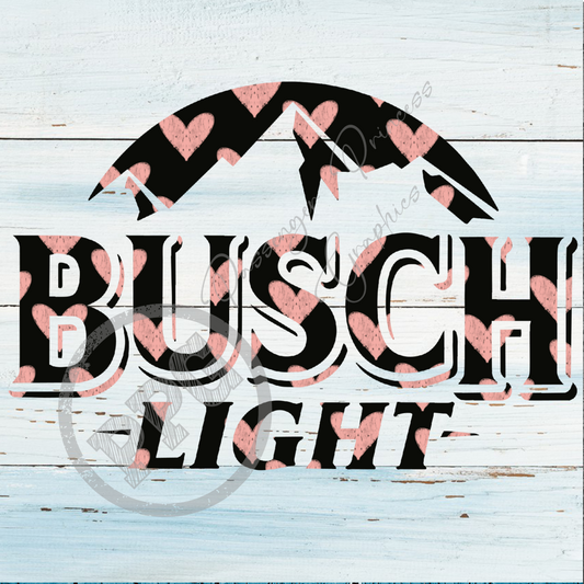 Busch Light Hearts PNG File