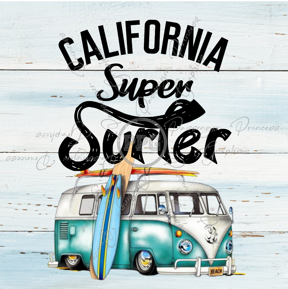 California Super Surfer PNG Download