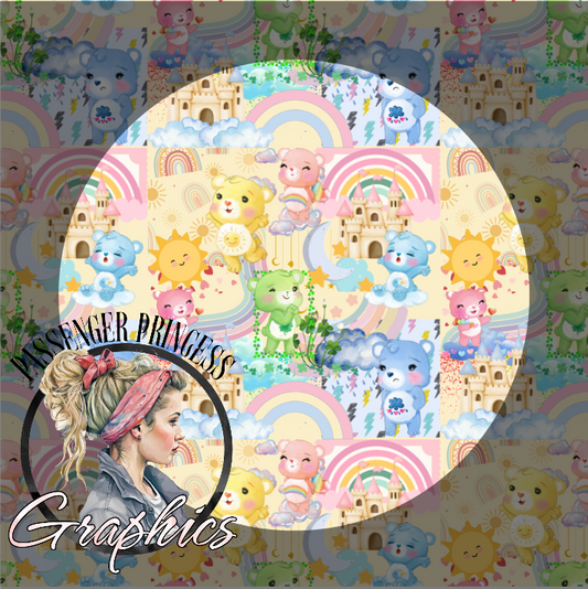 Care Bears Seamless PNG Download