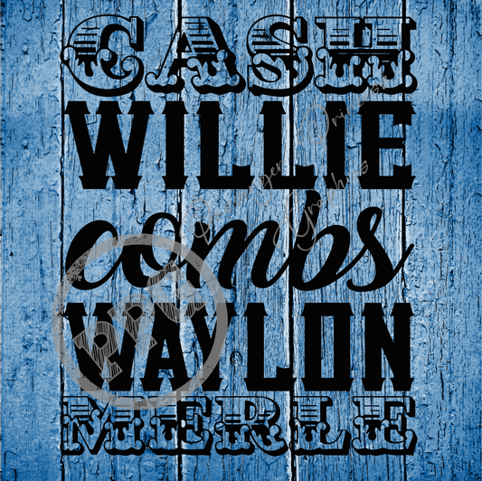 Cash Willie Combs Waylon Merle PNG Download