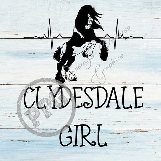 Clydesdale Girl PNG Download