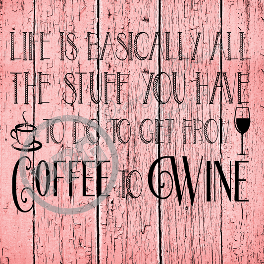 Between Coffee to Wine PNG Download