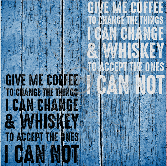 Coffee and Whiskey ( Black & White Files ) PNG File