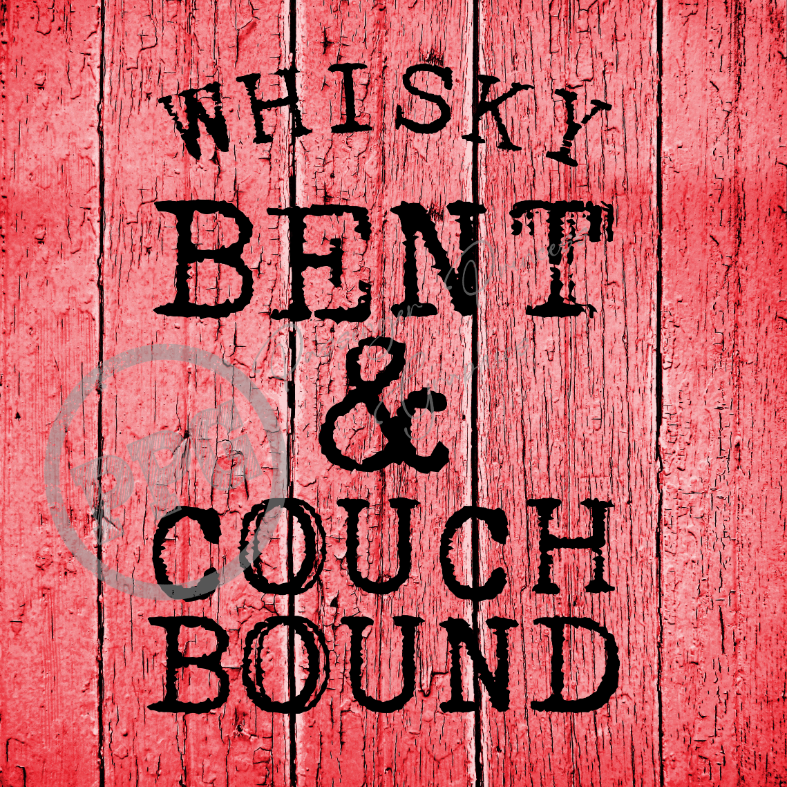 Whiskey Bent & Couch Bound PNG Download