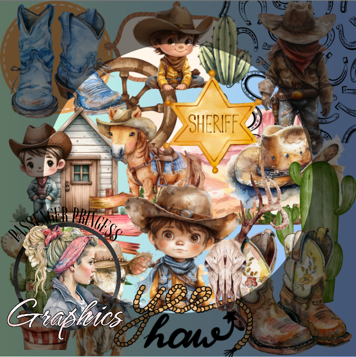 Cowboy Seamless PNG Download