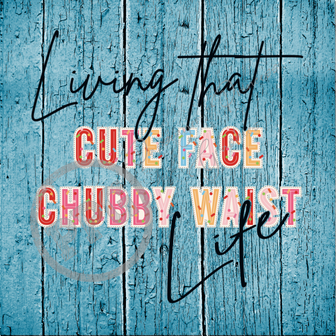 Living That Cute Face Chubby Waist Life PNG Download