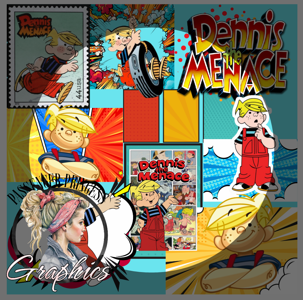 Dennis The Menace (2 Files) Seamless PNG Download