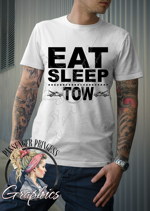 Eat Sleep Tow PNG Download