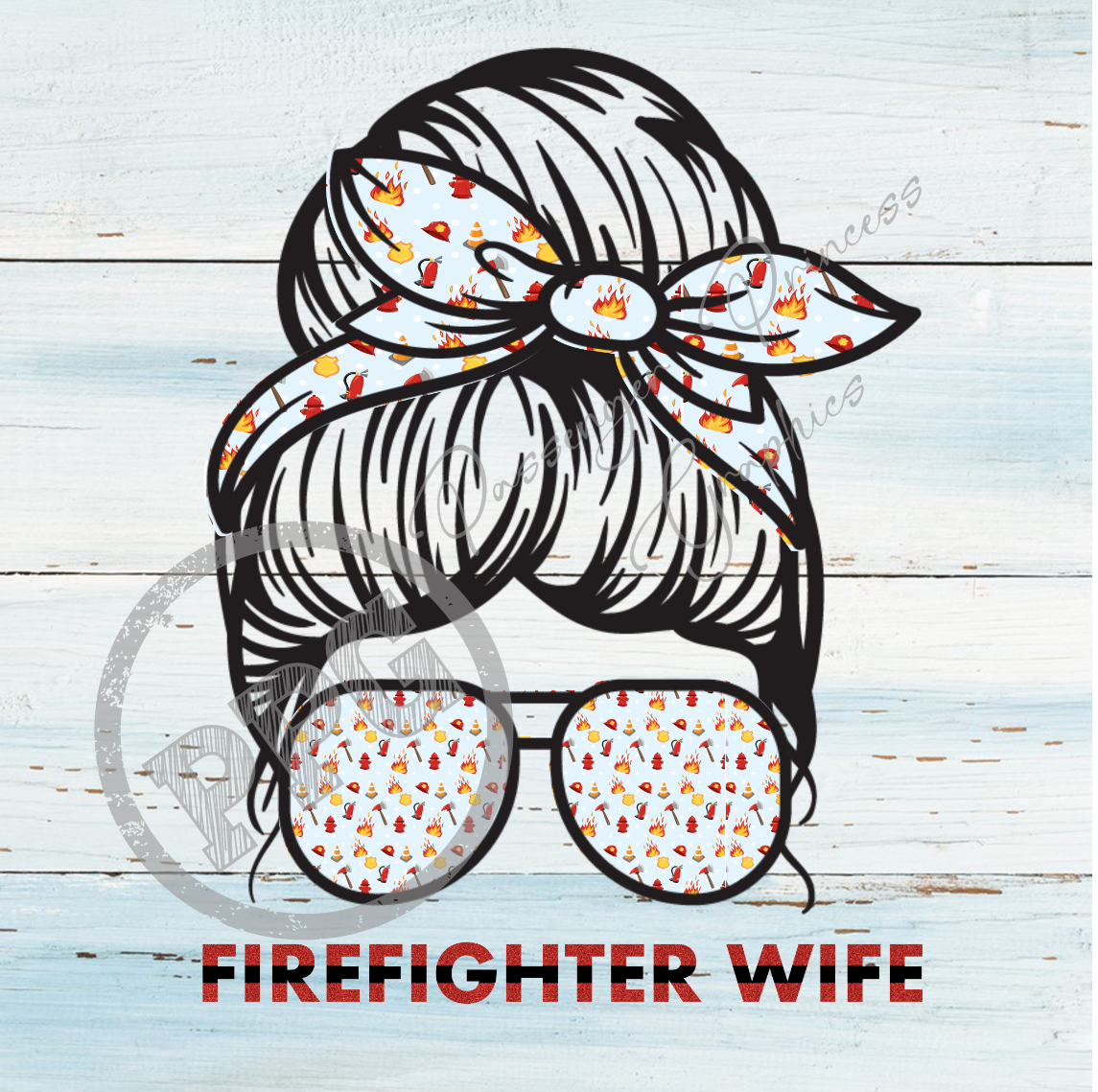 Firefighter Wife PNG Download