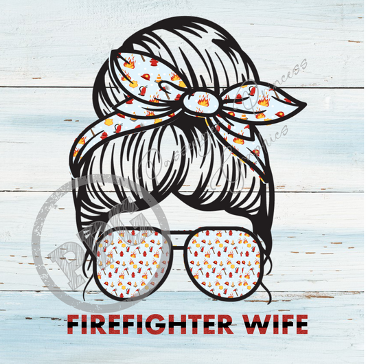 Firefighter Wife PNG Download