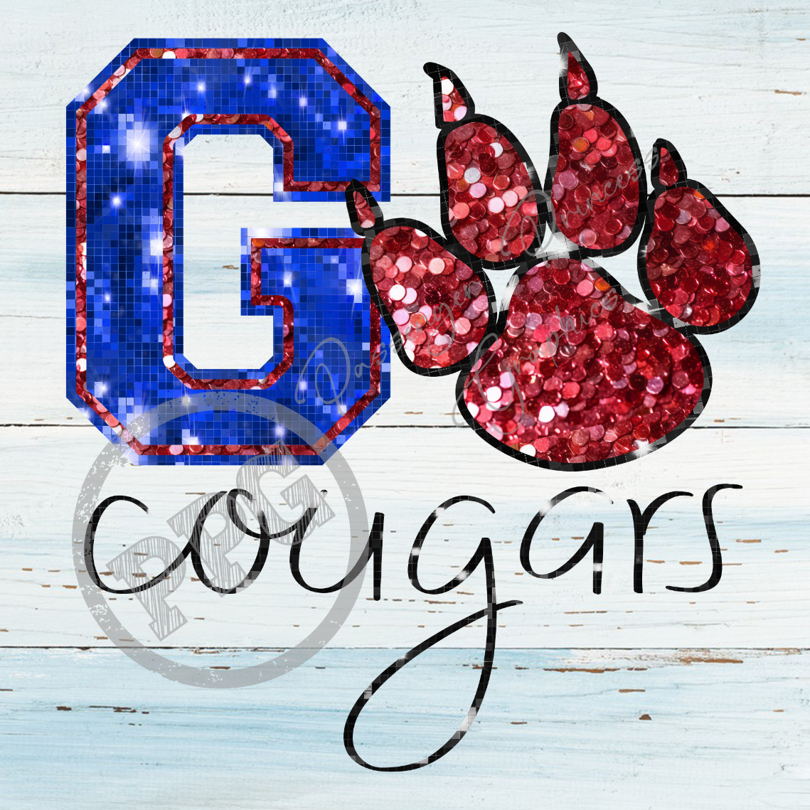 Go Cougars ( Black & White Files ) PNG Download