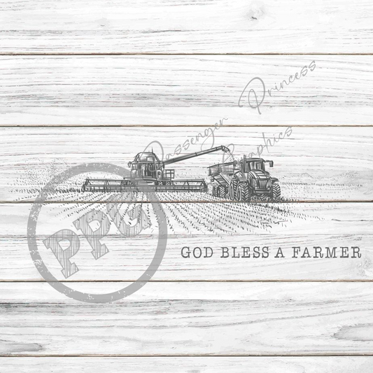 God Bless A Farmer PNG Download