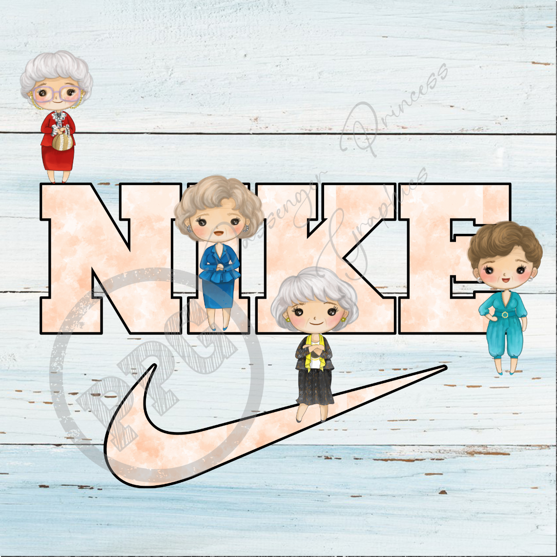 Golden Girls Nike PNG Download