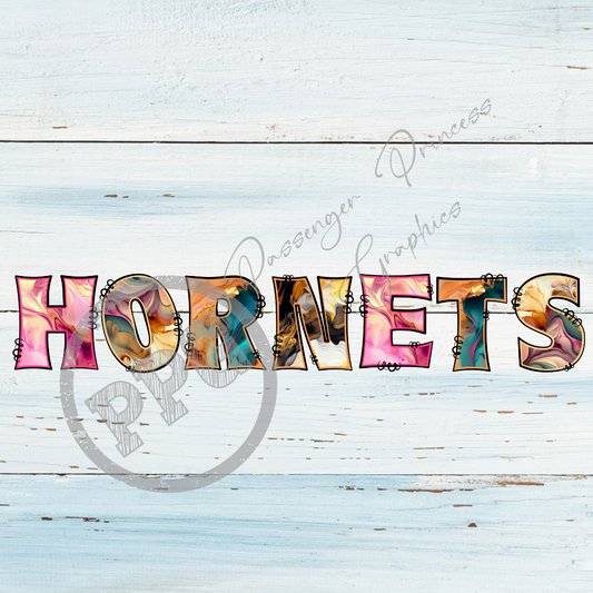 Hornets Swirl PNG Download