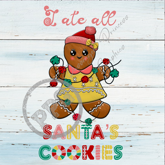 I Ate All Santa's Cookies PNG Download