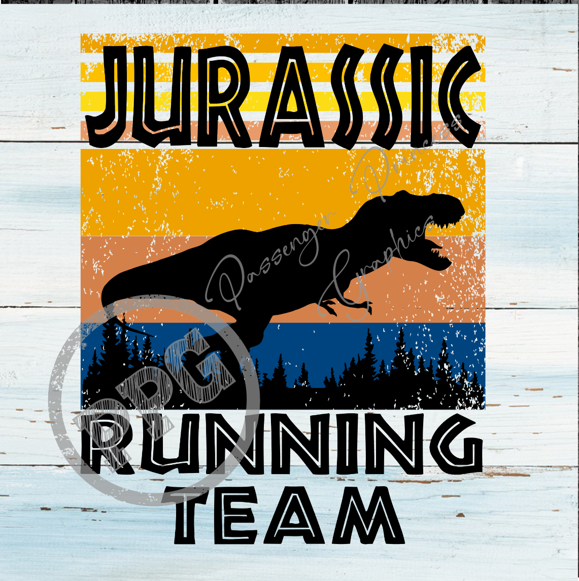 Jurassic Running Team PNG Download