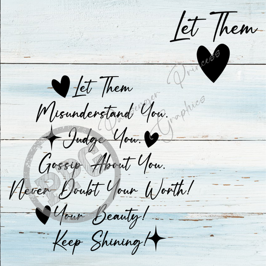 Let Them ( Pocket File Included) PNG Download