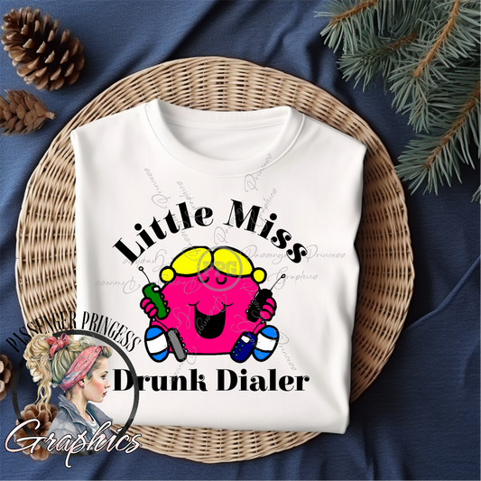 Little Miss Drunk Dialer PNG File