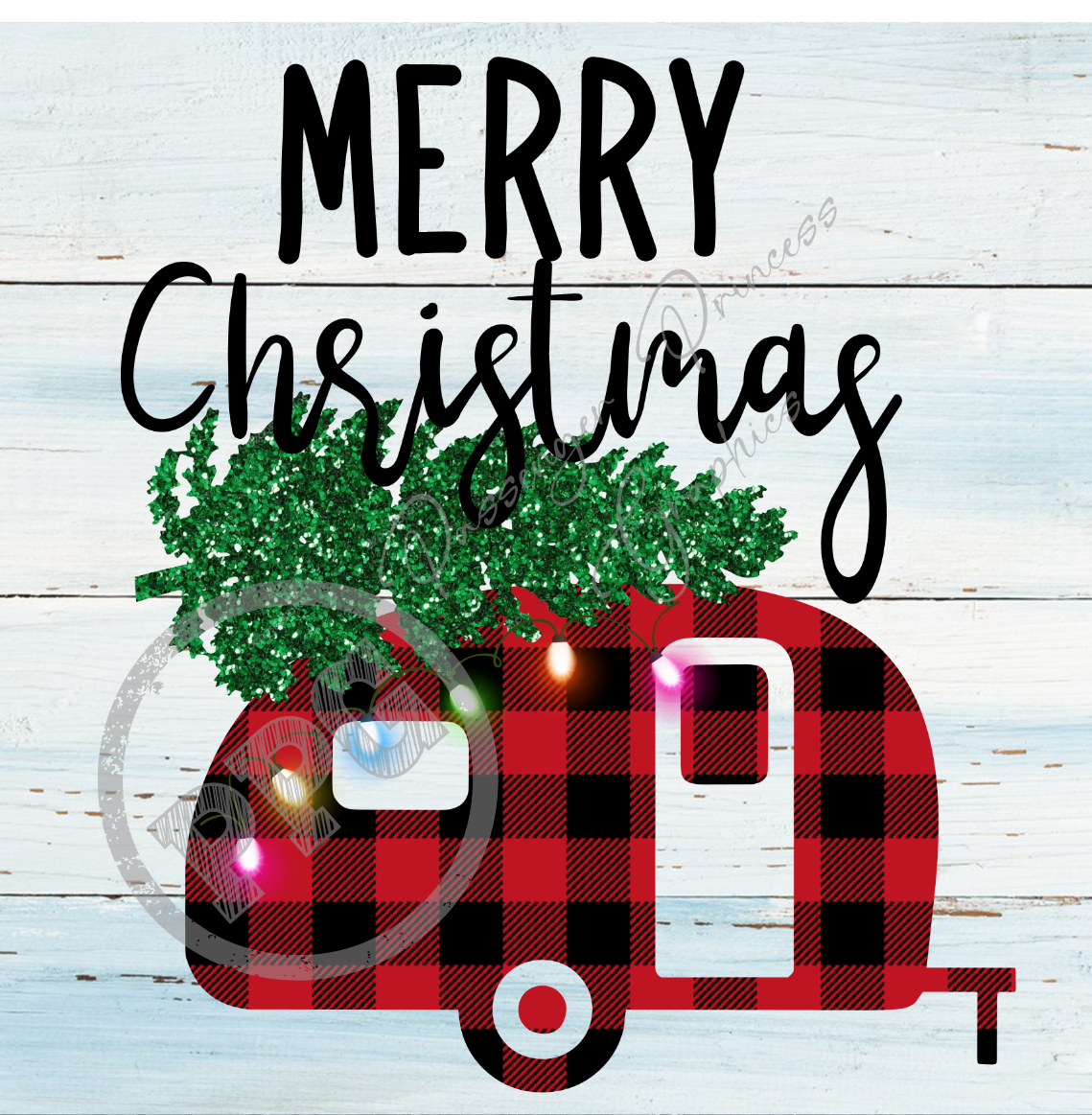 Merry Christmas Camper PNG Download