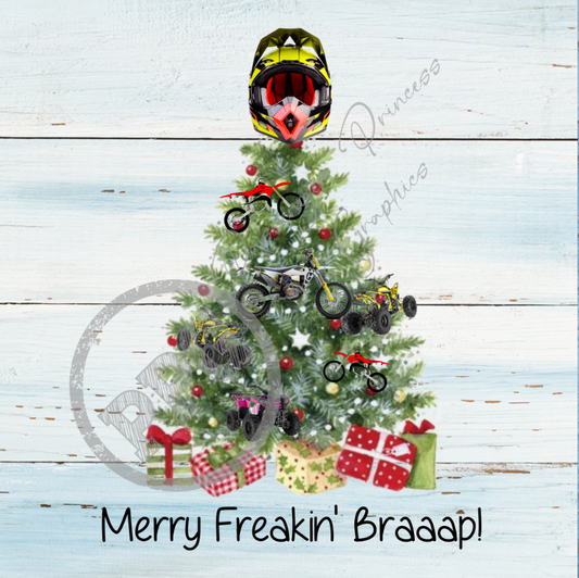 Merry Freakin Braaap PNG Download