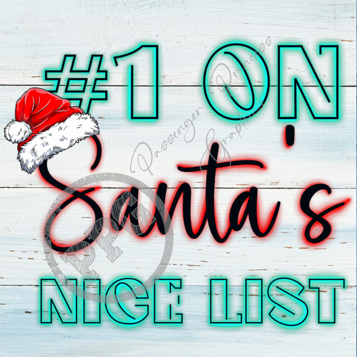 #1 On Santa's Nice List PNG Download