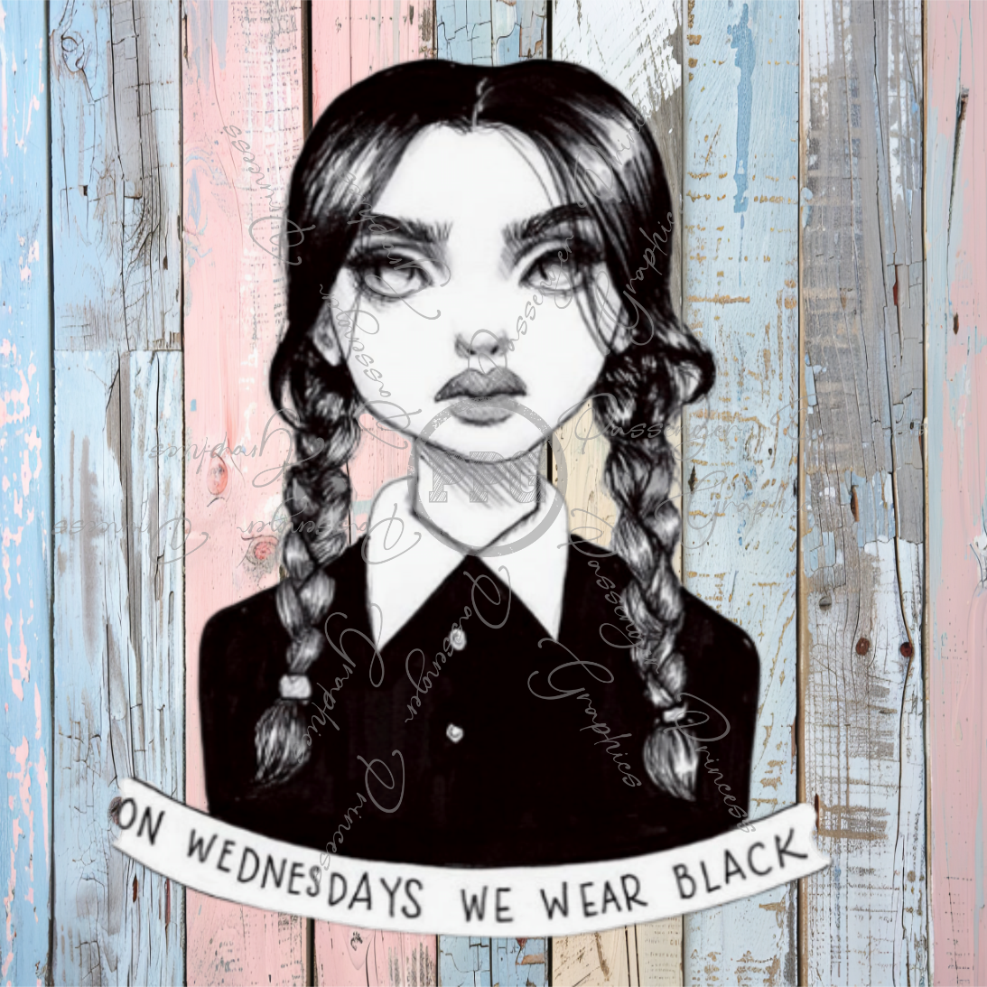 On Wednesdays We Wear Black PNG Download