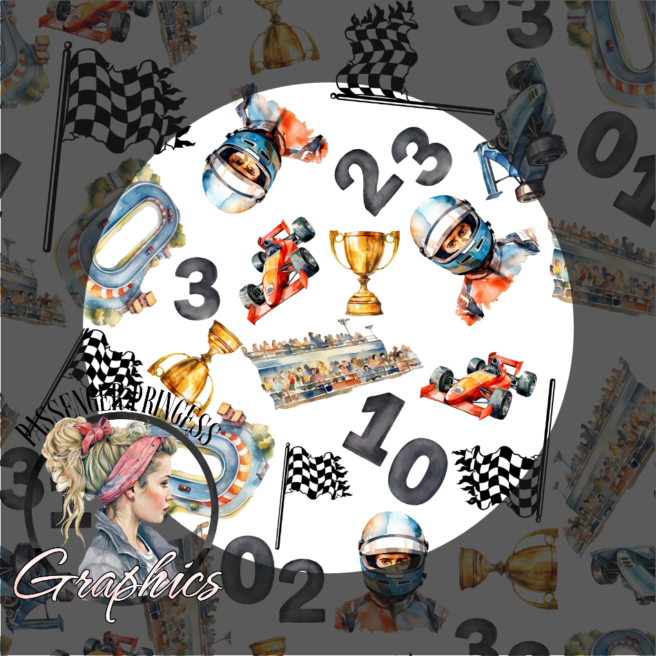 Racers ( Includes Transparent File ) Seamless PNG Download