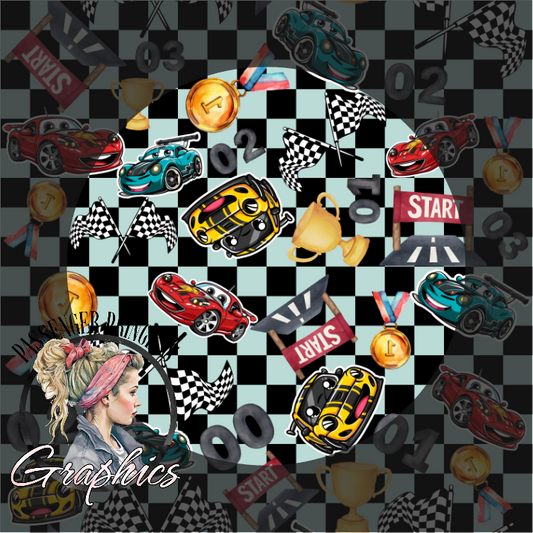 Checkered Flag ( Includes Transparent File ) Seamless PNG Download