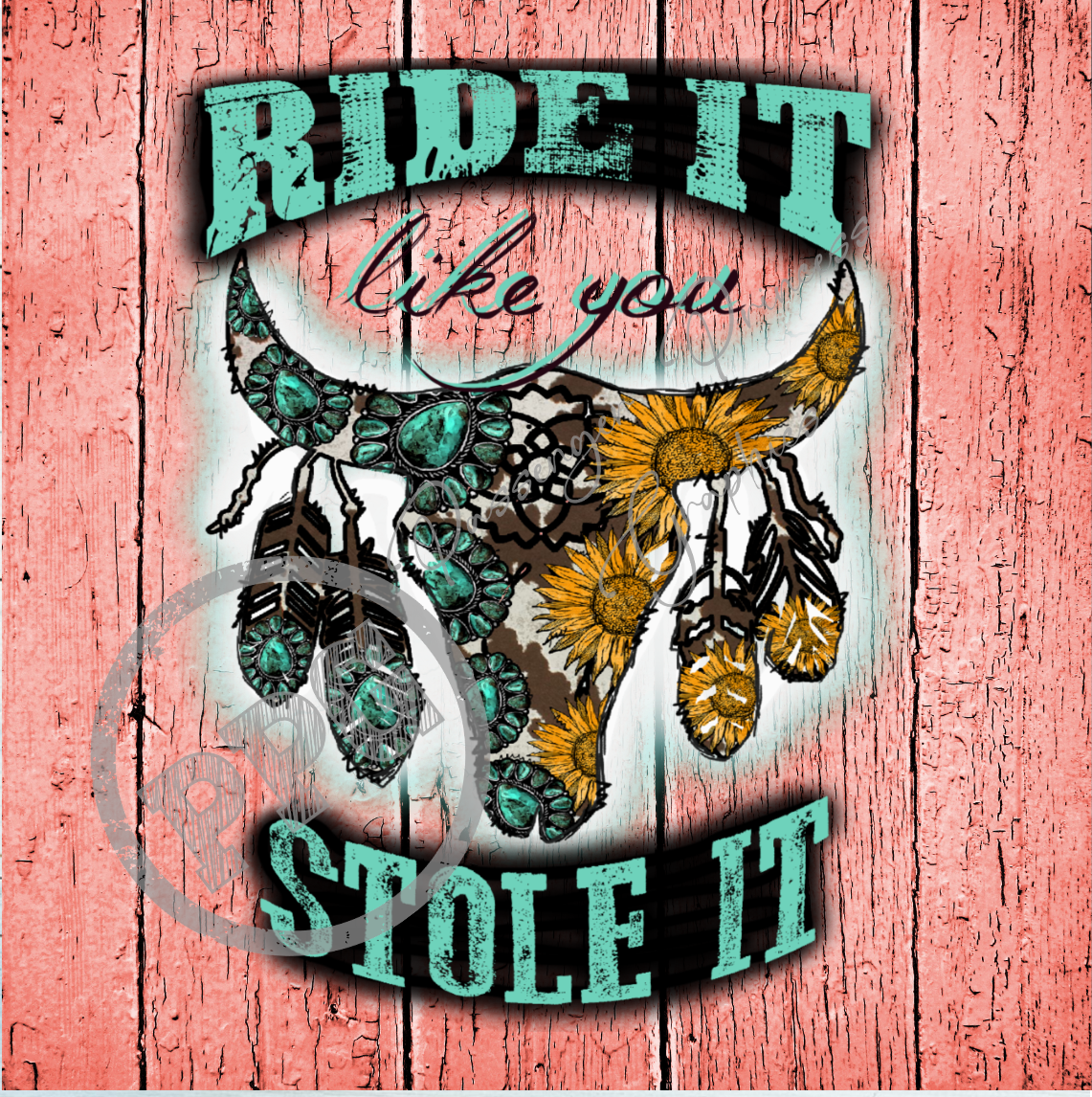 Ride It Like You Stole It PNG Download