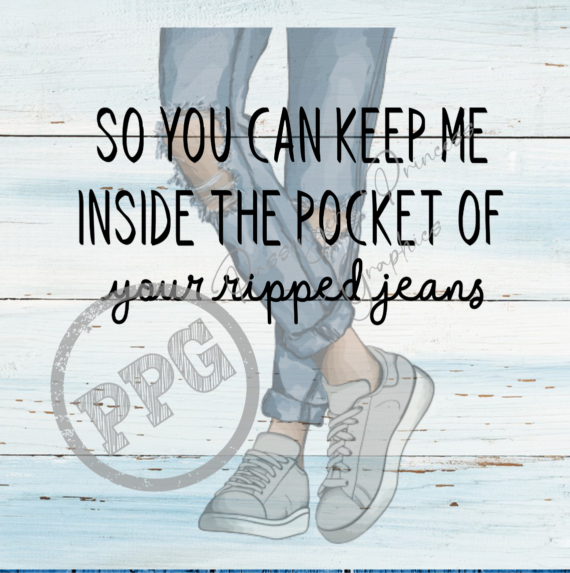 Ripped Jeans PNG Download