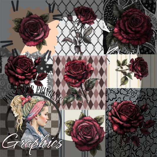 Roses Seamless PNG Download