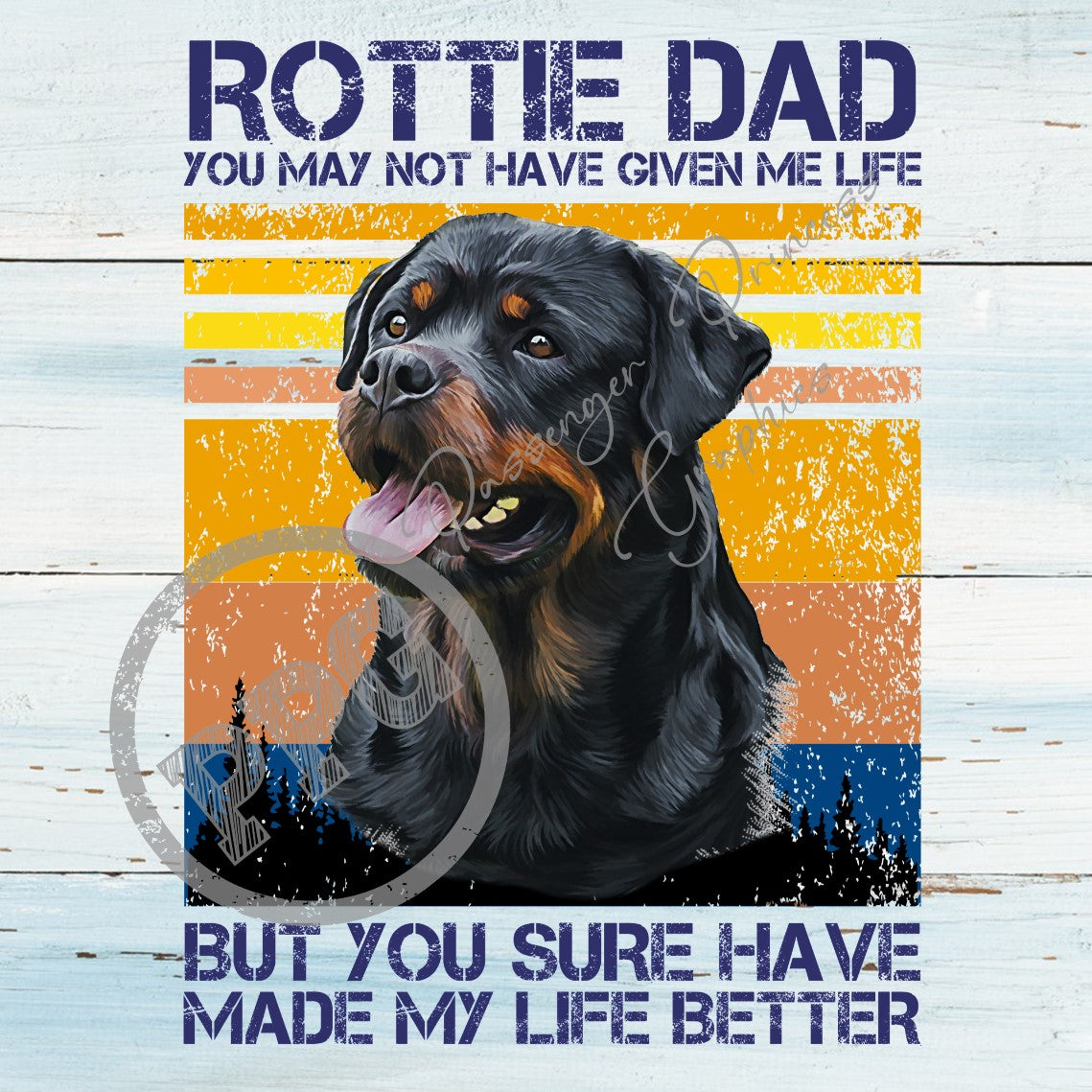 Rottie Dad PNG Download