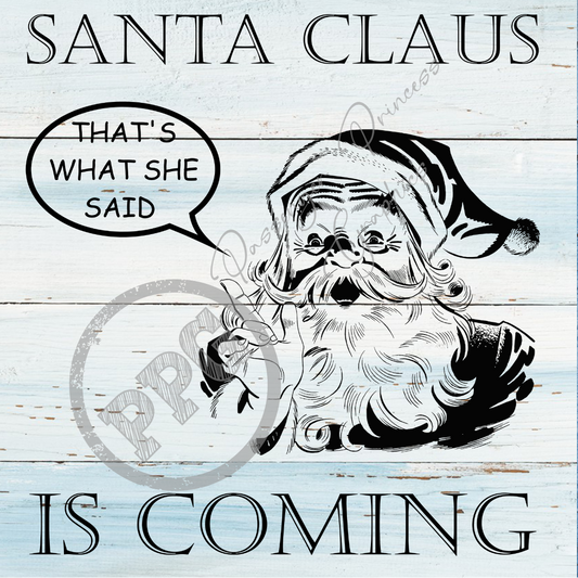 Santa Claus Is Coming PNG Download