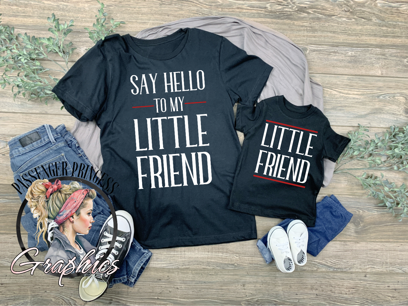 Say Hello To My Little Friend - Little Friend (  2 Designs ) PNG Download