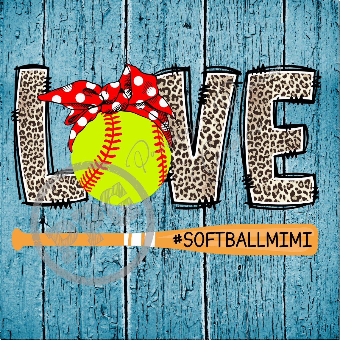 Love Softball #SOFTBALLMIMI PNG Download