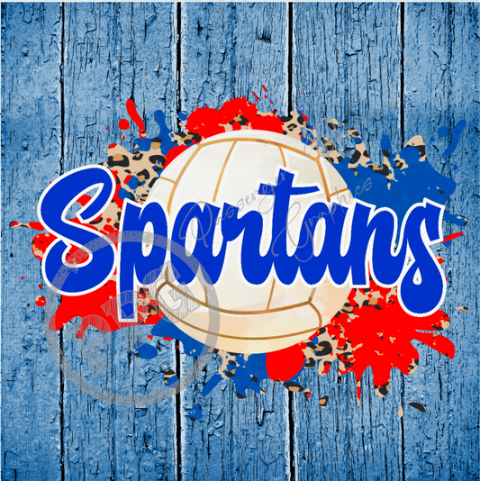 Spartans Volleyball PNG Download