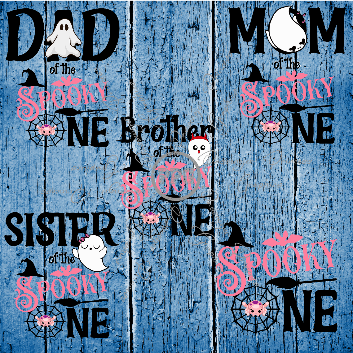 Spooky One Pink Birthday ( 5 Files ) PNG Download